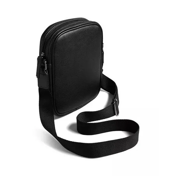 Ted Baker Waydon House Check‎ Black Crossbody Flight Bag Like New - Picture 4 of 8